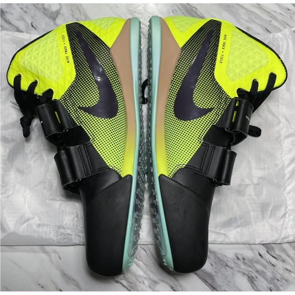 Nike Zoom Javelin Elite 3 Black Neon Mid Mens Track Shoes DV9193-001 - Picture 3 of 8